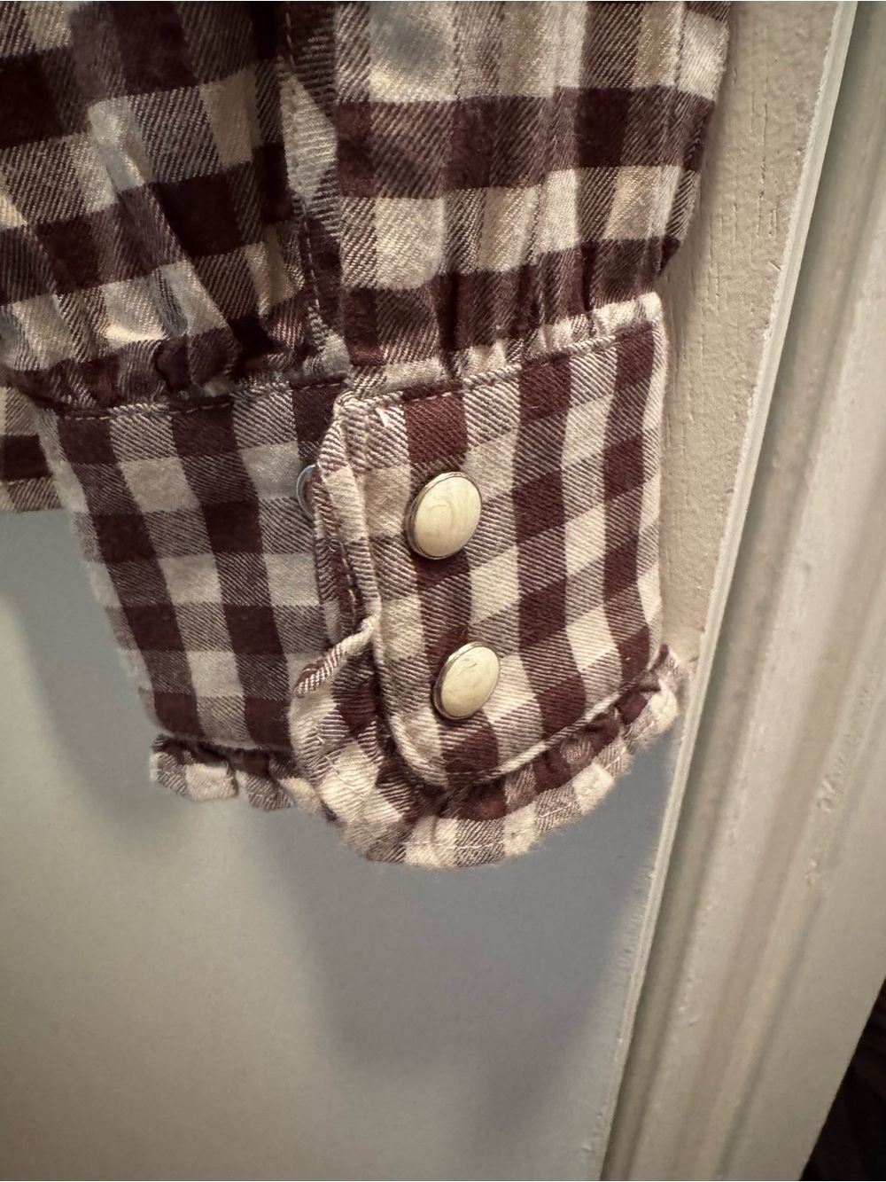 Rails Gingham Ruffle Shirt - Picture 4 of 7